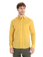 Icebreaker Men Merino Steveston Long Sleeve Shirt Z04NXR195 Clothing Summer