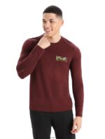 Icebreaker Men Merino Tech Lite II Long Sleeve T-Shirt Summit Tread Z04NXR379 Clothing Espresso - Image 4