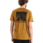 Icebreaker Men Merino Tech Lite II Short Sleeve T-Shirt Alp Ascension Z04NXR376 Clothing Clove