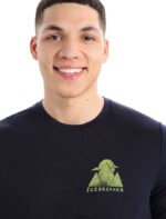 Icebreaker Men Merino Tech Lite II Short Sleeve T-Shirt Alp Ascension Z04NXR377 Clothing Midnight Navy - Image 4
