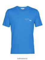 Icebreaker Men Merino Tech Lite II Short Sleeve T-Shirt Alpine Zone Z04NXR366 Clothing Lazurite - Image 7