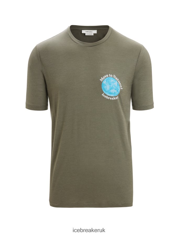 Icebreaker Men Merino Tech Lite II Short Sleeve T-Shirt Earth Z04NXR91 Clothing Loden - Image 6