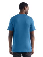 Icebreaker Men Merino Tech Lite II Short Sleeve T-Shirt Forest Wall Z04NXR478 Clothing Azul - Image 2