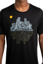 Icebreaker Men Merino Tech Lite II Short Sleeve T-Shirt Local Tee Portland Z04NXR486 Clothing Black - Image 2