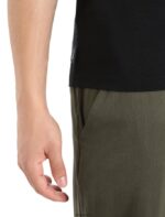 Icebreaker Men Merino Tech Lite II Short Sleeve T-Shirt Natural Alps Z04NXR367 Clothing Black - Image 6