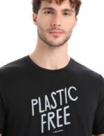 Icebreaker Men Merino Tech Lite II Short Sleeve T-Shirt Natural Z04NXR92 Clothing Black - Image 4