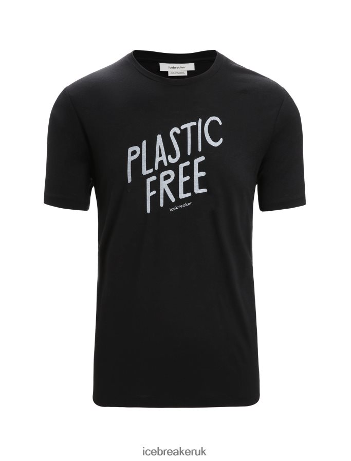 Icebreaker Men Merino Tech Lite II Short Sleeve T-Shirt Natural Z04NXR92 Clothing Black - Image 6