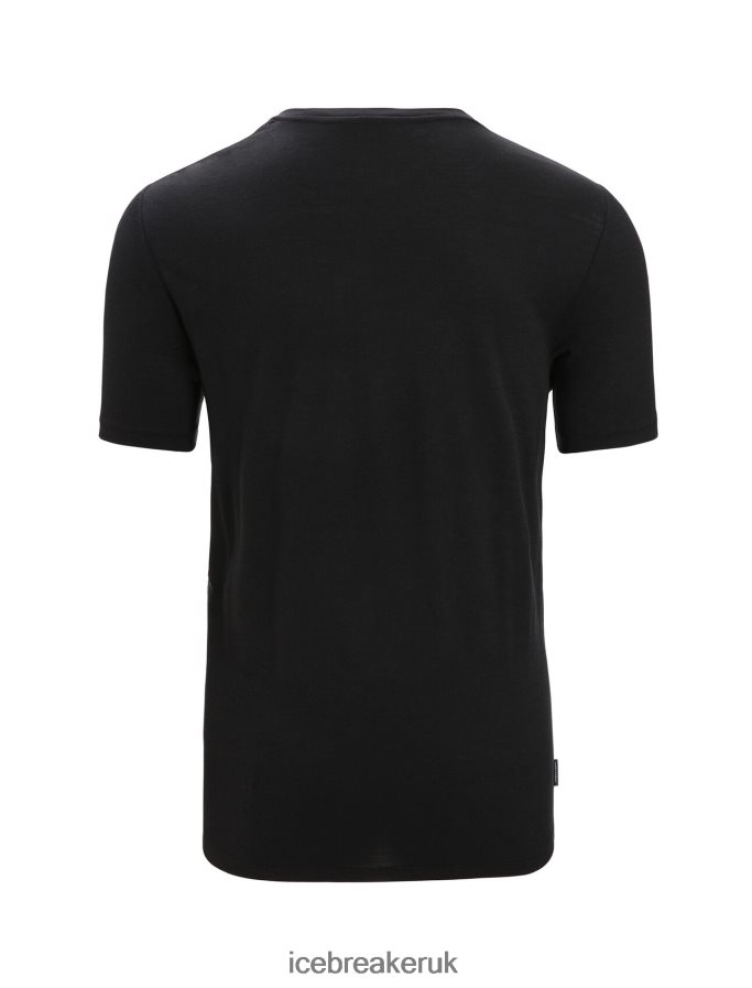 Icebreaker Men Merino Tech Lite II Short Sleeve T-Shirt Natural Z04NXR92 Clothing Black - Image 7