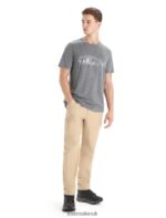 Icebreaker Men Merino Tech Lite II Short Sleeve T-Shirt Nature Sprint Z04NXR54 Clothing Gritstone Heather - Image 3