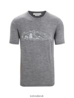 Icebreaker Men Merino Tech Lite II Short Sleeve T-Shirt Nature Sprint Z04NXR54 Clothing Gritstone Heather - Image 6