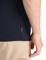 Icebreaker Men Merino Tech Lite II Short Sleeve T-Shirt Nature Sprint Z04NXR55 Clothing Midnight Navy - Image 5