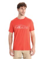 Icebreaker Men Merino Tech Lite II Short Sleeve T-Shirt Nature Sprint Z04NXR56 Clothing Vibrant Earth