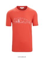 Icebreaker Men Merino Tech Lite II Short Sleeve T-Shirt Nature Sprint Z04NXR56 Clothing Vibrant Earth - Image 6