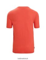 Icebreaker Men Merino Tech Lite II Short Sleeve T-Shirt Nature Sprint Z04NXR56 Clothing Vibrant Earth - Image 7