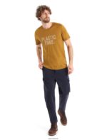 Icebreaker Men Merino Tech Lite II Short Sleeve T-Shirt Plastic Free Z04NXR421 Clothing Clove - Image 3