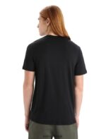 Icebreaker Men Merino Tech Lite II Short Sleeve T-Shirt Polar Paddle Z04NXR66 Clothing Black - Image 2