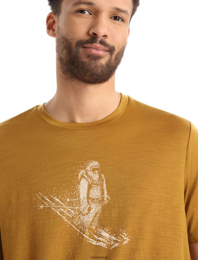 Icebreaker Men Merino Tech Lite II Short Sleeve T-Shirt Skiing Yeti Z04NXR363 Clothing Clove - Image 5