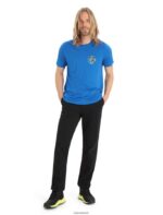 Icebreaker Men Merino Tech Lite II Short Sleeve T-Shirt Story Z04NXR381 Clothing Lazurite - Image 3