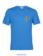Icebreaker Men Merino Tech Lite II Short Sleeve T-Shirt Story Z04NXR381 Clothing Lazurite - Image 6