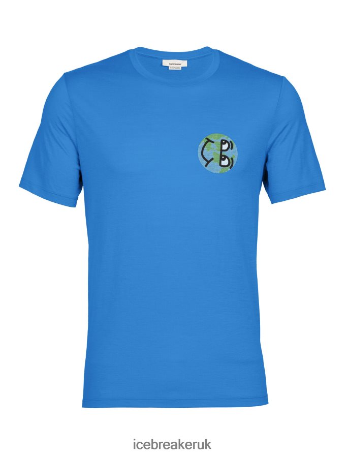 Icebreaker Men Merino Tech Lite II Short Sleeve T-Shirt Story Z04NXR381 Clothing Lazurite - Image 6
