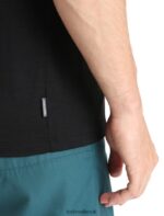 Icebreaker Men Merino Tech Lite II Short Sleeve T-Shirt Trail Hiker Z04NXR36 Clothing Black - Image 5