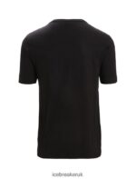 Icebreaker Men Merino Tech Lite II Short Sleeve T-Shirt Trail Hiker Z04NXR36 Clothing Black - Image 7