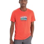 Icebreaker Men Merino Tech Lite II Short Sleeve T-Shirt Trailhead Z04NXR15 Clothing Vibrant Earth