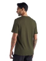 Icebreaker Men Merino Tech Lite II Short Sleeve T-Shirt Trailhead Z04NXR473 Clothing Loden - Image 3