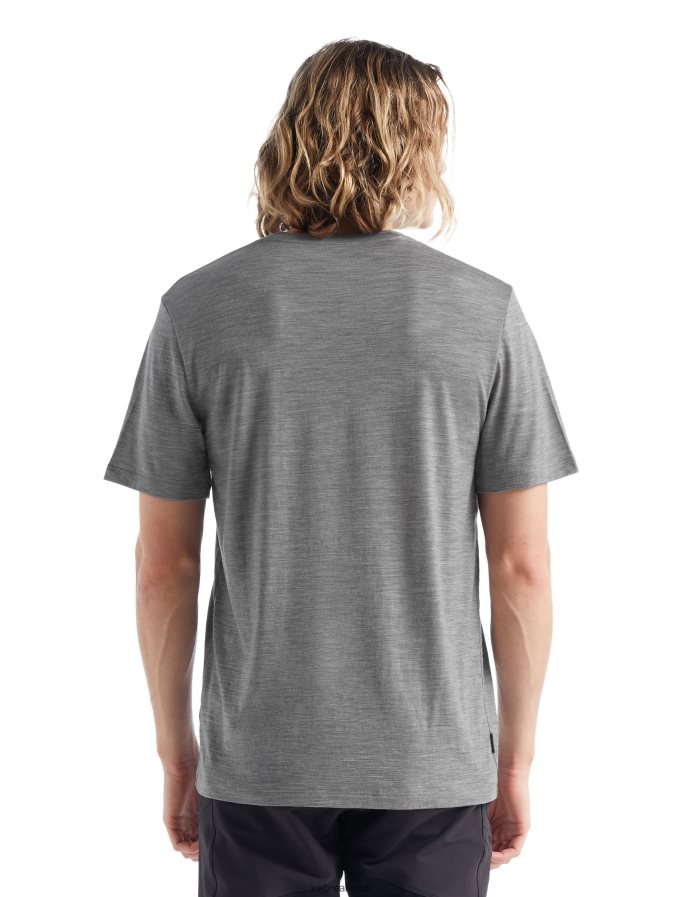 Icebreaker Men Merino Tech Lite II Short Sleeve T-Shirt Trailhead Z04NXR474 Clothing Metro Heather - Image 4
