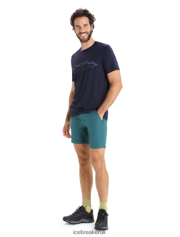 Icebreaker Men Merino Tech Lite II Short Sleeve T-Shirt Z04NXR33 Clothing Midnight Navy - Image 3
