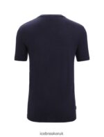 Icebreaker Men Merino Tech Lite II Short Sleeve T-Shirt Z04NXR33 Clothing Midnight Navy - Image 7