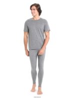 Icebreaker Men Merino Tech Lite II Short Sleeve Tee Z04NXR23 Clothing Gritstone Heather - Image 3