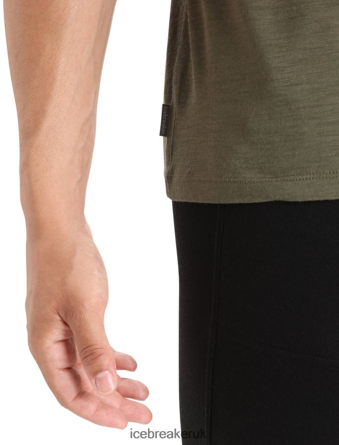 Icebreaker Men Merino Tech Lite II Short Sleeve Tee Z04NXR24 Clothing Loden - Image 5