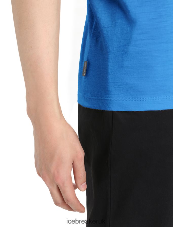 Icebreaker Men Merino Tech Lite II Short Sleeve Tee Z04NXR26 Clothing Lazurite - Image 4
