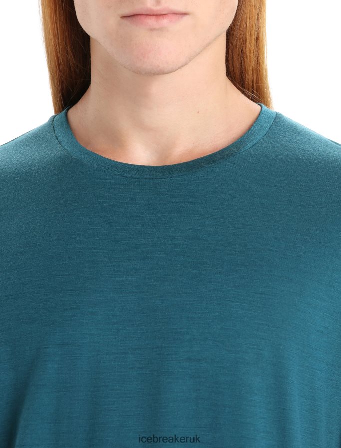 Icebreaker Men Merino Tech Lite II Short Sleeve Tee Z04NXR29 Clothing Green Glory - Image 4