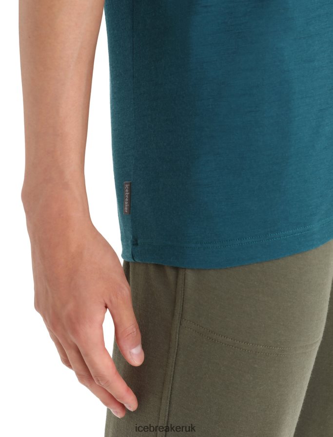 Icebreaker Men Merino Tech Lite II Short Sleeve Tee Z04NXR29 Clothing Green Glory - Image 5