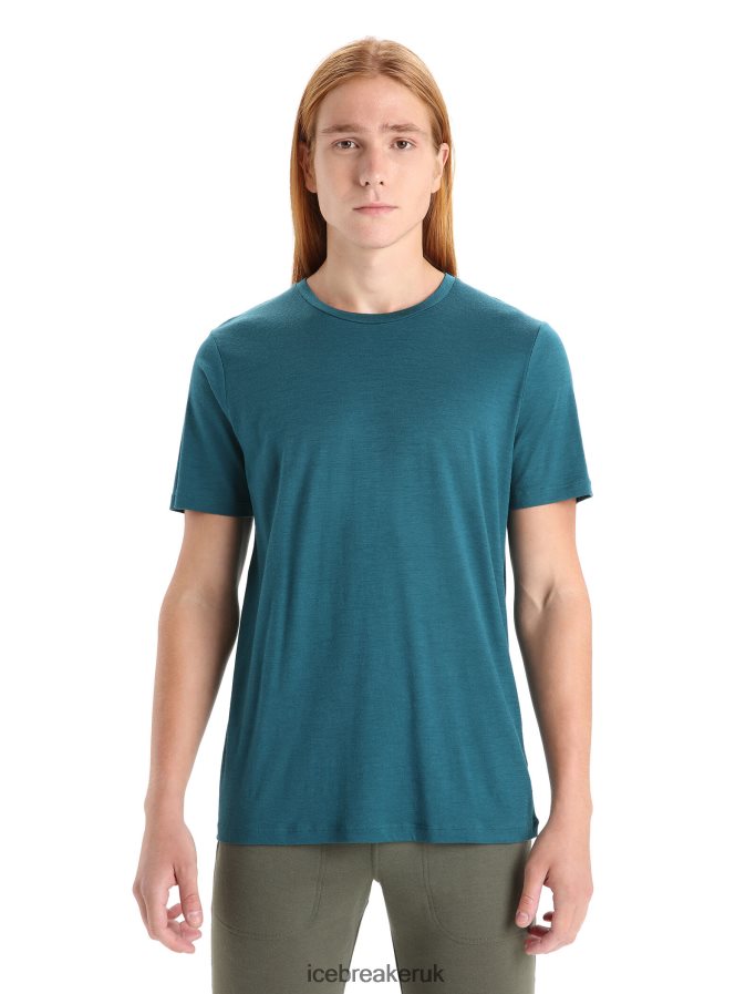 icebreaker_men_merino_tech_lite_ii_short_sleeve_tee_z04nxr29_clothing_green_glory.jpg Icebreaker Men Merino Tech Lite II Short Sleeve Tee Z04NXR29 Clothing Green Glory - Image 1