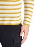 Icebreaker Men Merino Waypoint Crewe Sweater Z04NXR391 Clothing Ecru Heather/Silent Gold - Image 5