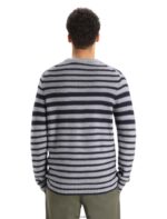 Icebreaker Men Merino Waypoint Crewe Sweater Z04NXR392 Clothing Midnight Navy/Gritstone Heather - Image 2