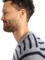 Icebreaker Men Merino Waypoint Crewe Sweater Z04NXR392 Clothing Midnight Navy/Gritstone Heather - Image 5