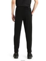 Icebreaker Men MerinoFine Interlock Pants Z04NXR256 Clothing Black - Image 2