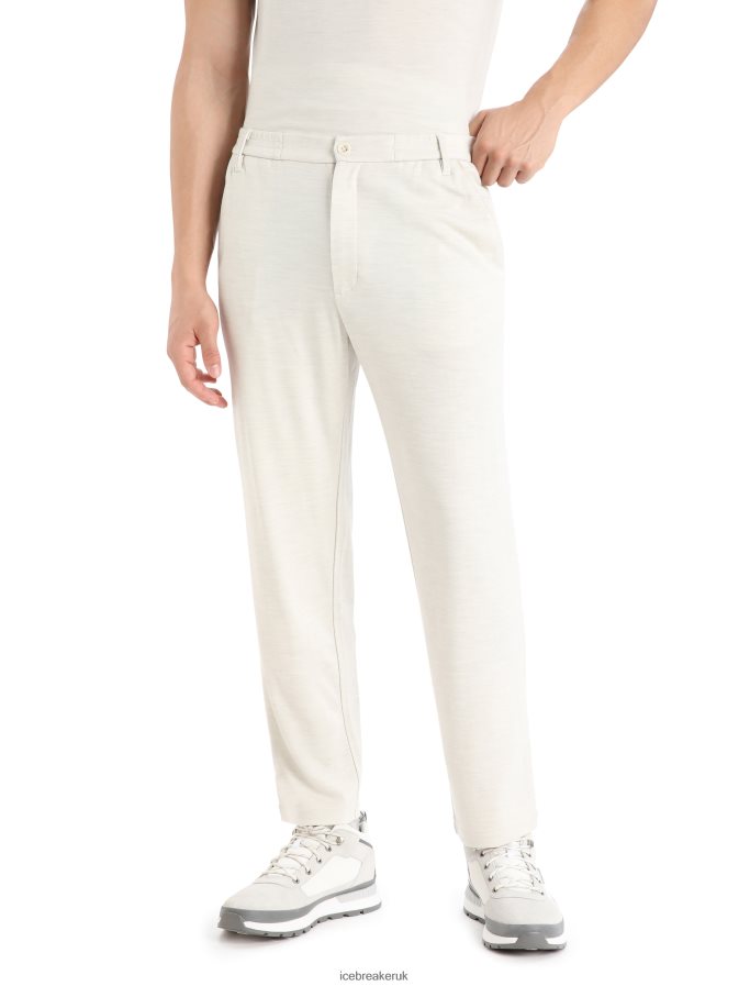 icebreaker_men_merinofine_interlock_pants_z04nxr423_clothing_ecru_heather.jpg Icebreaker Men MerinoFine Interlock Pants Z04NXR423 Clothing Ecru Heather - Image 1
