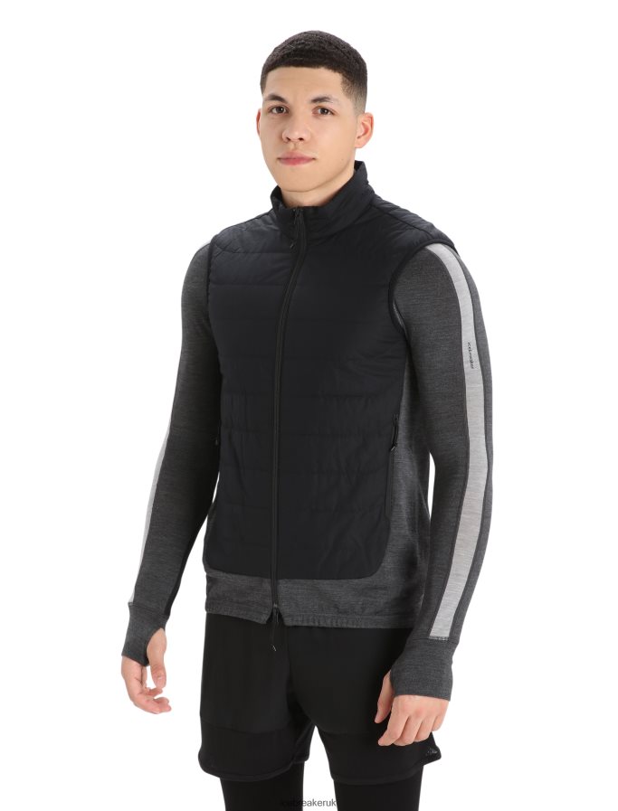 icebreaker_men_merinoloft_vest_z04nxr239_clothing_black_jet_heather.jpg Icebreaker Men MerinoLoft Vest Z04NXR239 Clothing Black/Jet Heather - Image 1