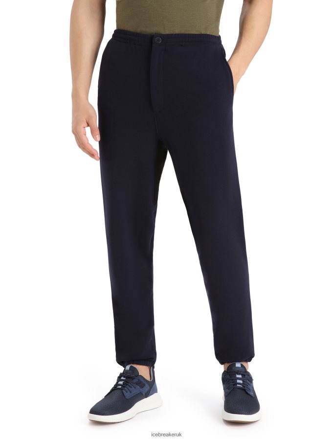 icebreaker_men_realfleece_merino_dalston_jogger_pants_z04nxr407_clothing_midnight_navy.jpg Icebreaker Men RealFleece Merino Dalston Jogger Pants Z04NXR407 Clothing Midnight Navy - Image 1