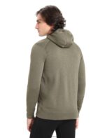 Icebreaker Men RealFleece Merino Elemental Long Sleeve Zip Hood Jacket Z04NXR439 Clothing Loden - Image 2