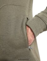 Icebreaker Men RealFleece Merino Elemental Long Sleeve Zip Hood Jacket Z04NXR439 Clothing Loden - Image 7