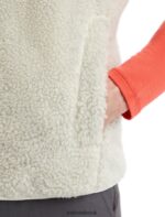 Icebreaker Men RealFleece Merino High Pile Vest Z04NXR234 Clothing Ecru Heather/Snow - Image 6