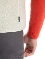Icebreaker Men RealFleece Merino High Pile Vest Z04NXR234 Clothing Ecru Heather/Snow - Image 7
