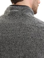 Icebreaker Men RealFleece Merino High Pile Vest Z04NXR235 Clothing Gritstone Heather/Black - Image 5