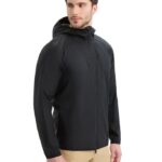 Icebreaker Men Shell+ Merino Cotton Windbreaker Z04NXR237 Clothing Black